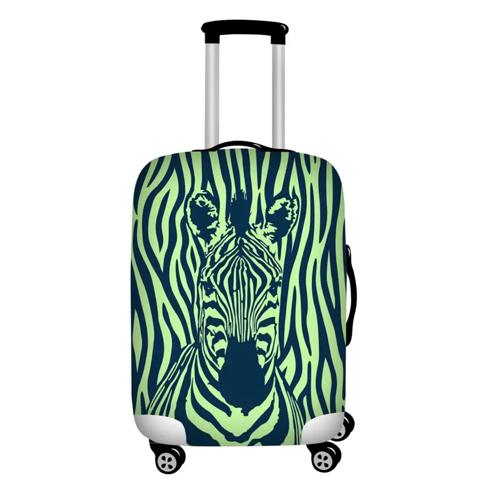 Foldable Floral Fox Print Luggage Protective Dust Cover Waterproof 18-32inch Suitcase Cover to Luggage Set Stretchable - Цвет: Z5034