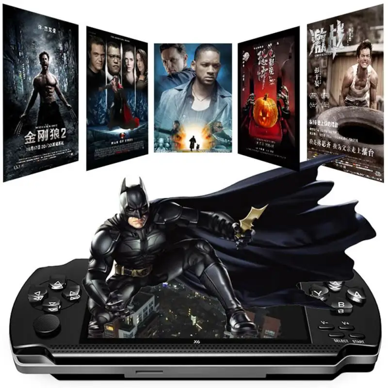 Handheld Game Console 64 Bit 8gb 4.3 Inch HD Mp5 Game Console x6 Fc Portable Handheld Game Player