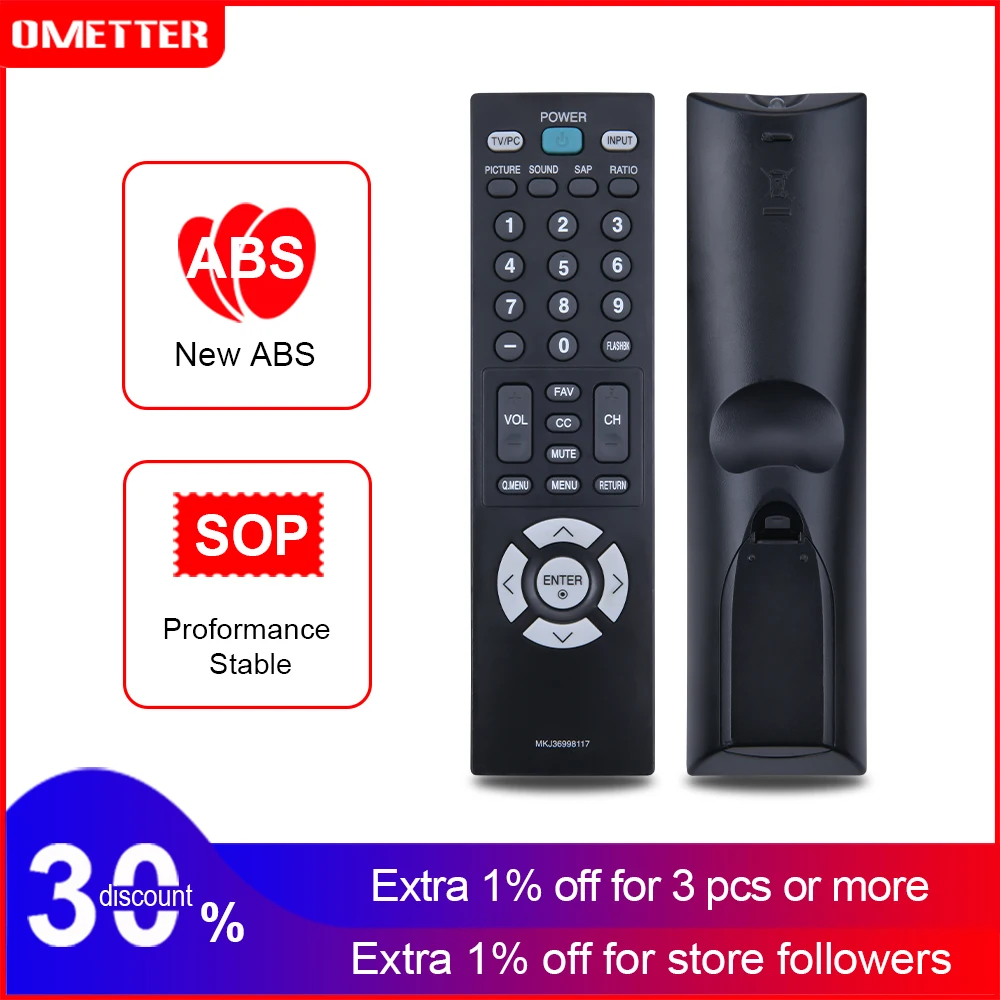Пульт дистанционного управления для LG MKJ36998117 TV MKJ33871420 M227WD M1962D M197WD M237WD |