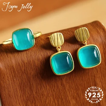

JoyceJelly 925 Sterling Silver Women Rings Drop Earrings for Fashion Hot Selling Gemstone Jewelry Women Wedding Gifts Wholesale