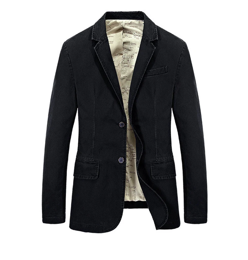 Masculino Blazers Men's Suit Jackets Hombre Solid Cotton Men's Jacket Slim Fit Groom's Clothes Smart Casual Mens Clothes MOOWNUC