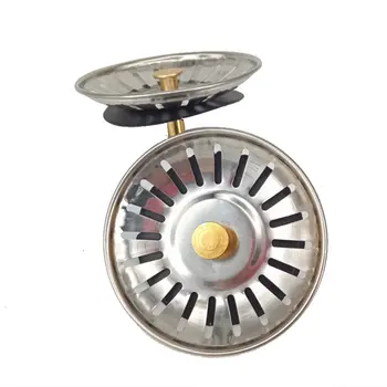 

8cm Stainless Steel Pool Filter Sink Drainer Kitchen Water Drain Floor Drainning Filter Bathroom Hair Catcher Cleaning Tools