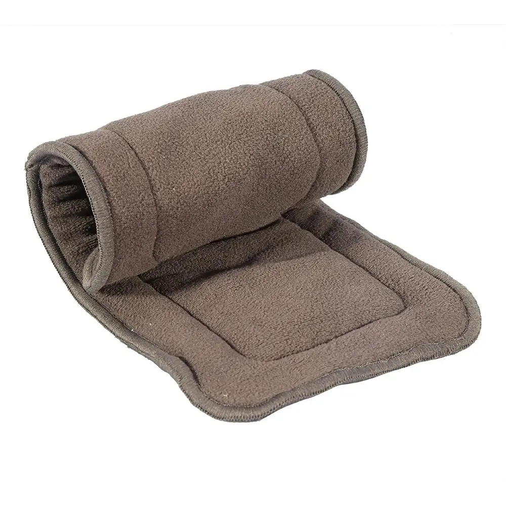 

2Sizes Washable 5 Layers Bamboo Charcoal Cloth Nappy Liner Super Absorbent Adult Diaper Insert Absorbent Reusable Incontinence