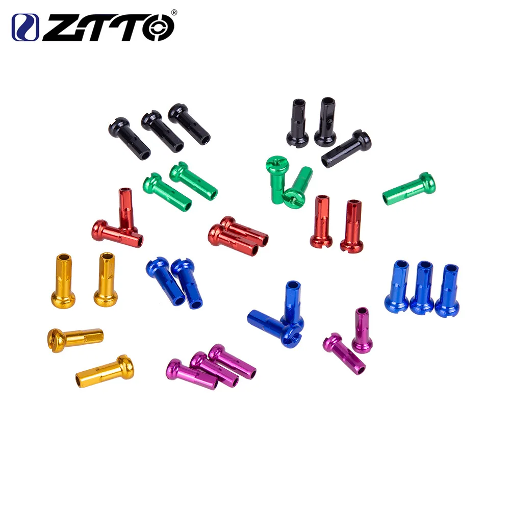 

ZTTO Bicycle Nipples 14G 2.0 14mm 2.0mm High strength Aluminum alloy Spokes Cap Cycling Nipples Colourful Accessories