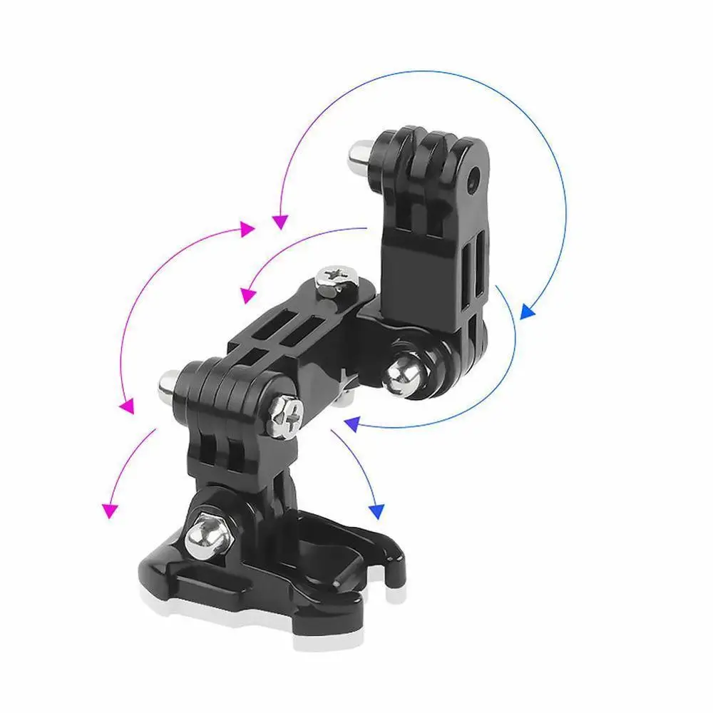 Conjunto de accesorios para casco delantero, Base de hebilla en forma de J para GoPro Hero 5 6 7 4 Xiaomi Yi 4K SJCAM Go Pro, nuevo