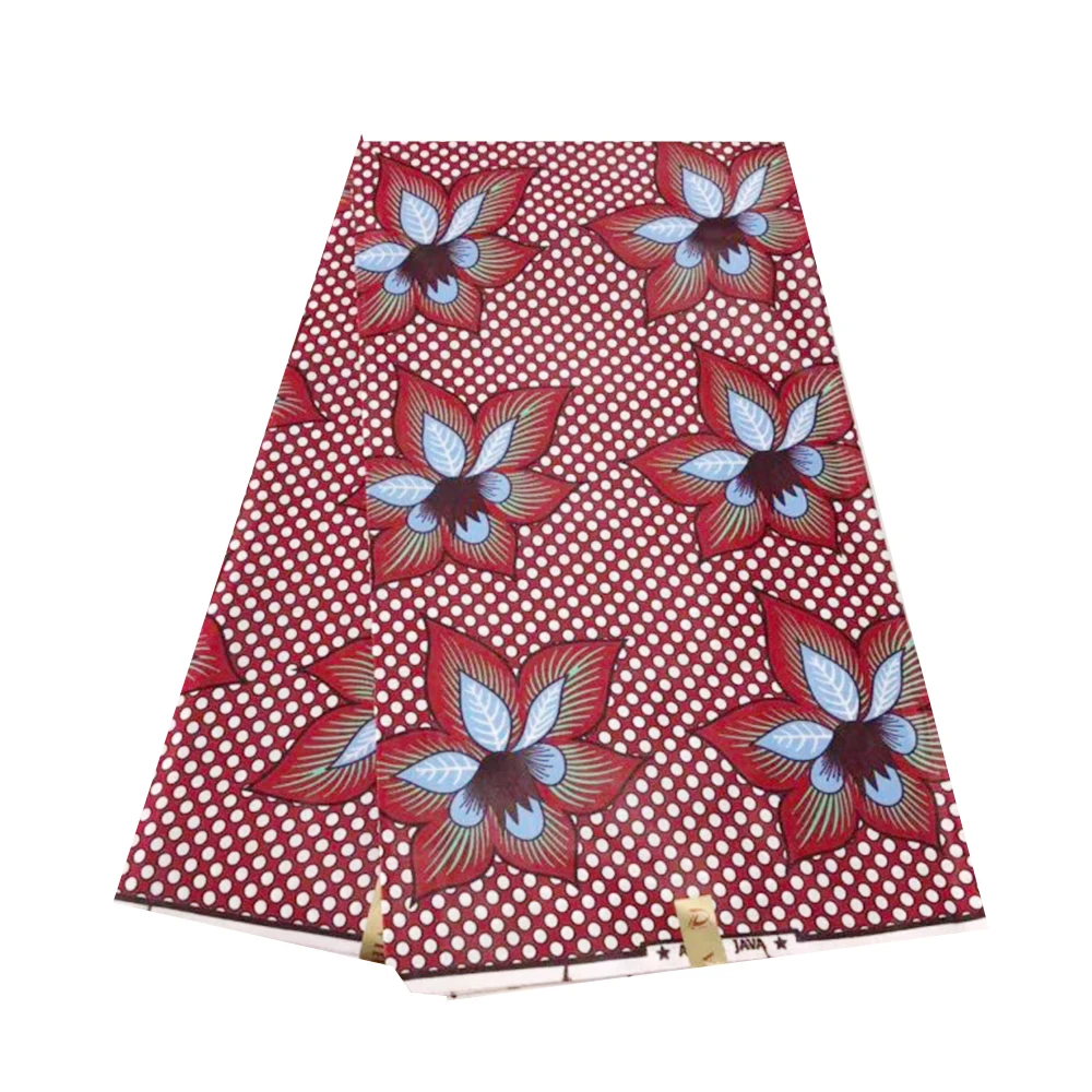 

Flower African Ankara Super Java Wax Print Fabric, 2019 High Quality Real Java Wax Pange Guaranteed Dutch Wax Holland for Dress