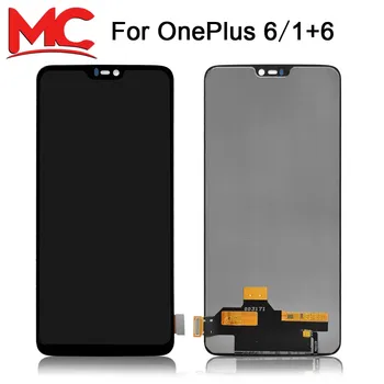 

6.28" TFT Tested For OnePlus 6 One Plus 6 LCD Display Screen+Touch Sensor Panel Digitizer for A6000 A6003 lcd Frame Replacement