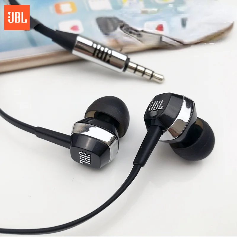 Наушники JBL микрофон сотового телефона плоский кабель ушной повязка совместимы с