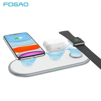 

3 in 1 Wireless Charger For Airpods pro Apple Watch 2 3 4 5 Fast 10W Charging Pad For iPhone 11 Pro XS MAX XR X 8 Phone Charger