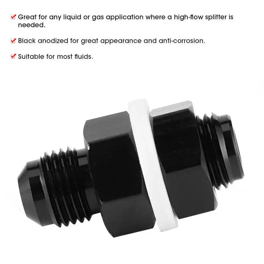 Pull Starter Start AN6 перегородка фитинг топливный адаптер ячеек с ПТФЭ шайбой для