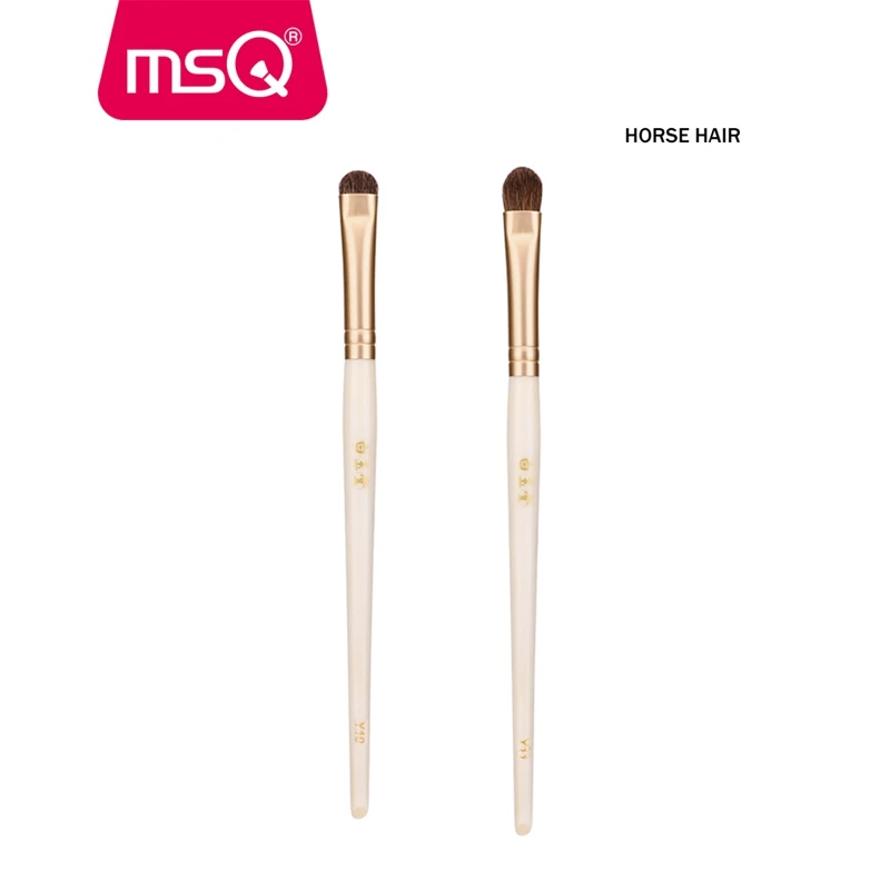 MSQ набор кистей для макияжа, 2 шт./лот, тени для век, растушевка ресниц, бровей, Кисть для макияжа, Профессиональная Красота, кисть для теней - Handle Color: Y10 Y11