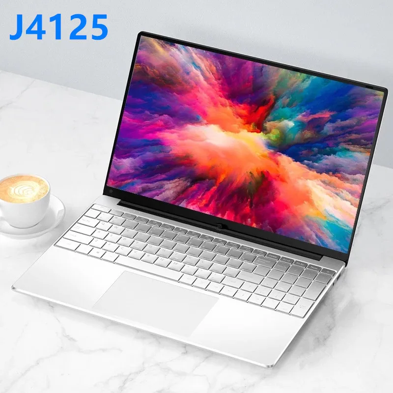 Sale Intel Celeron J4125 15.6 inch Windows 10 Pro 1920*1080 Laptop 12GB RAM 128GB/256GB/512GB/1TB HDMI