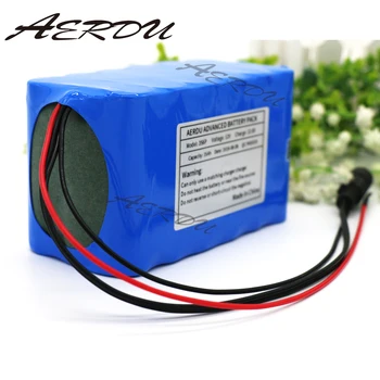 

AERDU 3S6P 15Ah 11.1V 12v 250watt lithium ion battery Pack 12.6V Hunting lamp xenon Fishing Lamp backup power with 25A BMS