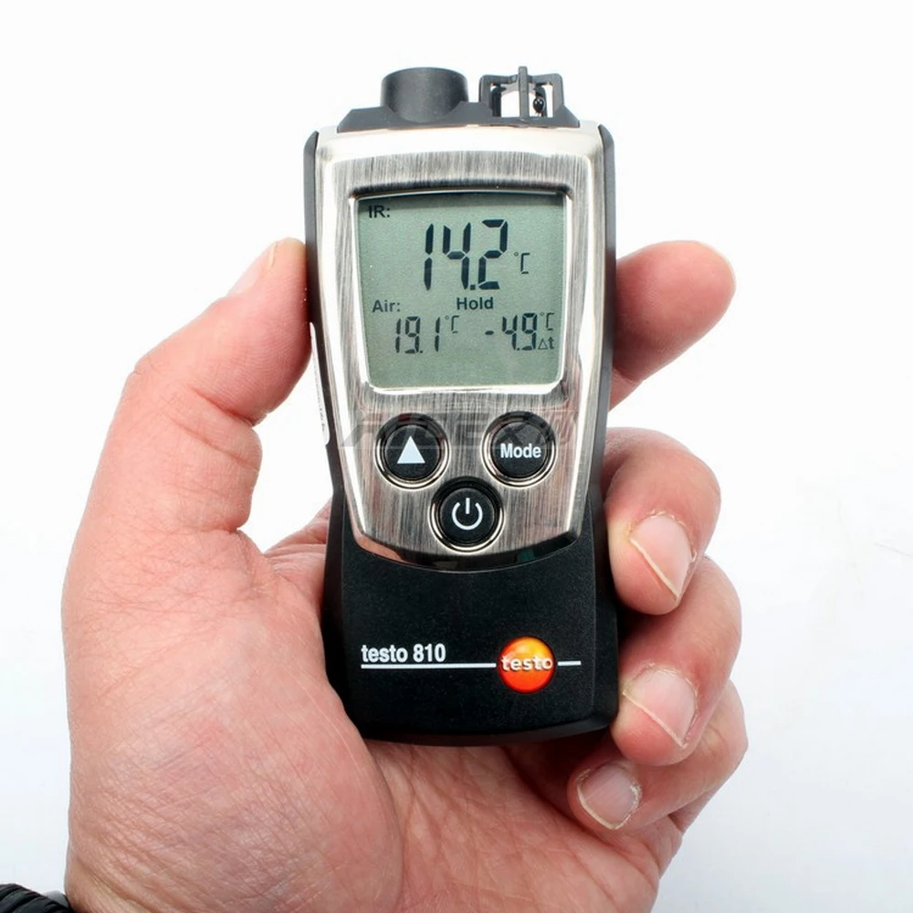  1pc Hot Cheap Portable Testo 810 Digital Infrared Thermometer Non-contact for HVAC Industry Two Mod