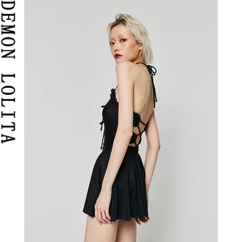 

New Style Fashion Swimwear Female Belly Covering Slimming Conservative Fairy Style One-piece xing gan qun-Hot Springs Bath Suit