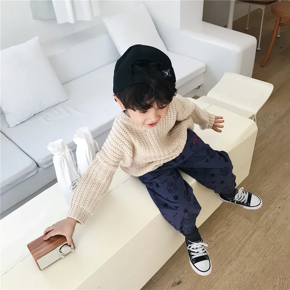 Tonytaobaby/новая стильная зимняя детская одежда для мальчиков и девочек повседневные штаны из плюша для мальчиков и девочек, три цвета