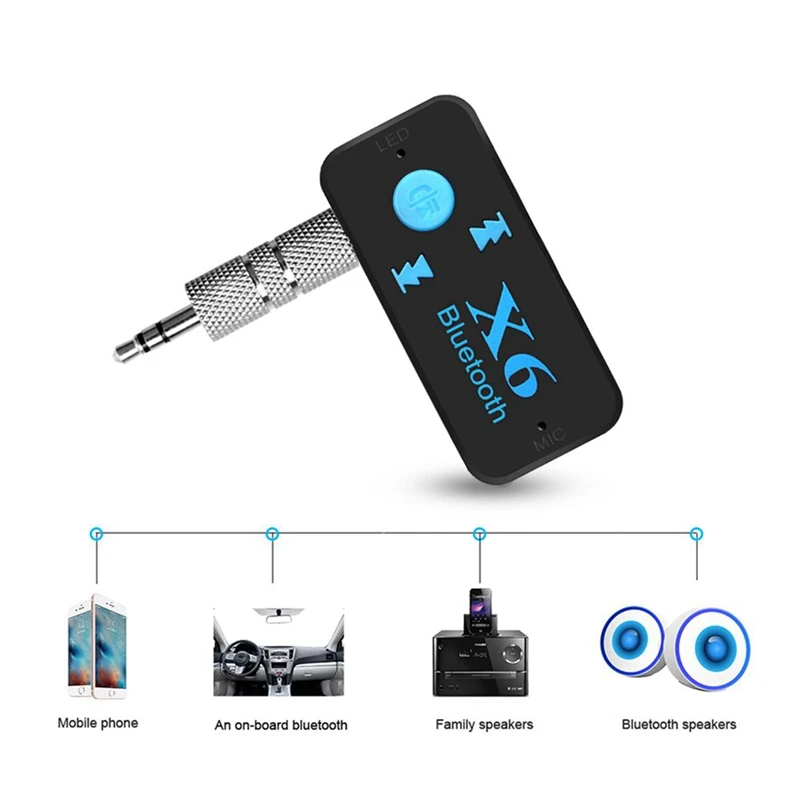 Беспроводной мини адаптер 4 1 EDR Bluetooth Aux o ресивер 3 5 мм док станция для громкой