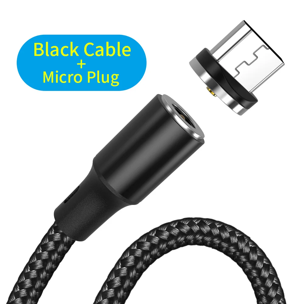 YBD Магнитный кабель usb c кабель зарядное устройство для huawei Honor xiaomi redmi микро-usb-кабель для зарядки Шнур для iPhone samsung galaxy - Цвет: micro cable