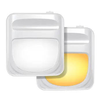 

Plug in LED Sensor Adjustable Brightness Night Lights Energy Efficient Night Lamp for Bedroom Kitchen, Hallway