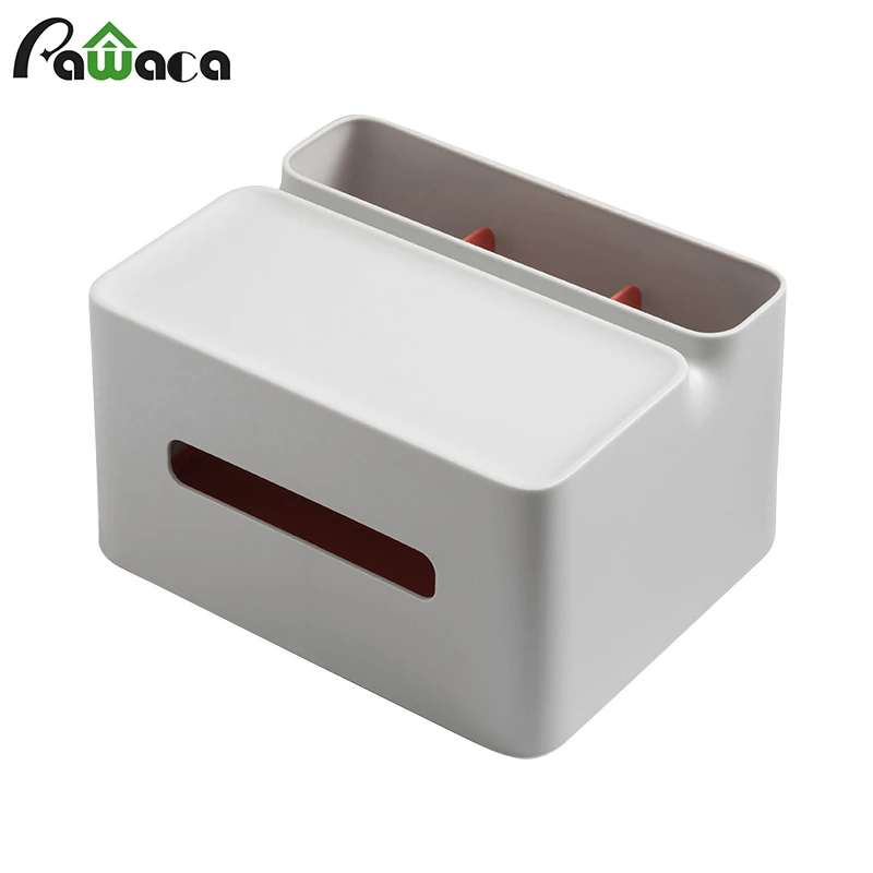 

Multifunction Tissue Box Cover Holder,Phone Holder Design Desk Storage Box Container For Home Living Room Dining Room Table Use