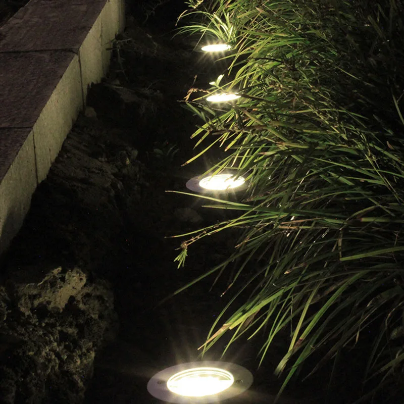 

Solar Ground Lights 3 LED Buried Light Outdoor Pathway Walkway Flowerbed Courtyard Decoration JA55