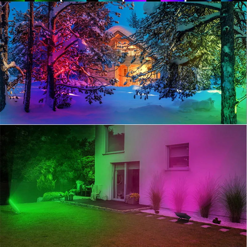 Colorful flood hot sale lights