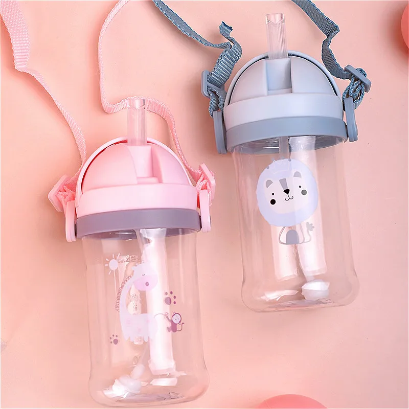 Baby Feeding-Cup Straw Drinking-Bottle Learn Kids with 250/350ml