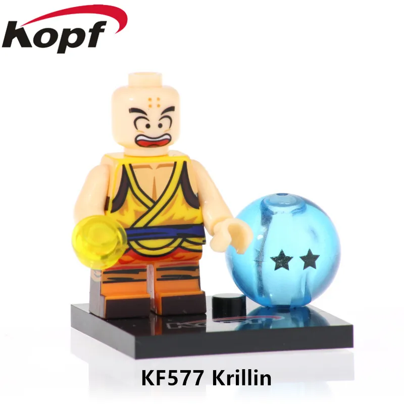 20 шт. фигурки Dragon Ball Z Krillin Black Goku Rose Vegeta строительные блоки коллекция деталек Подарочные игрушки Модель Дети KF577 - Цвет: KF577 20Pcs No Box