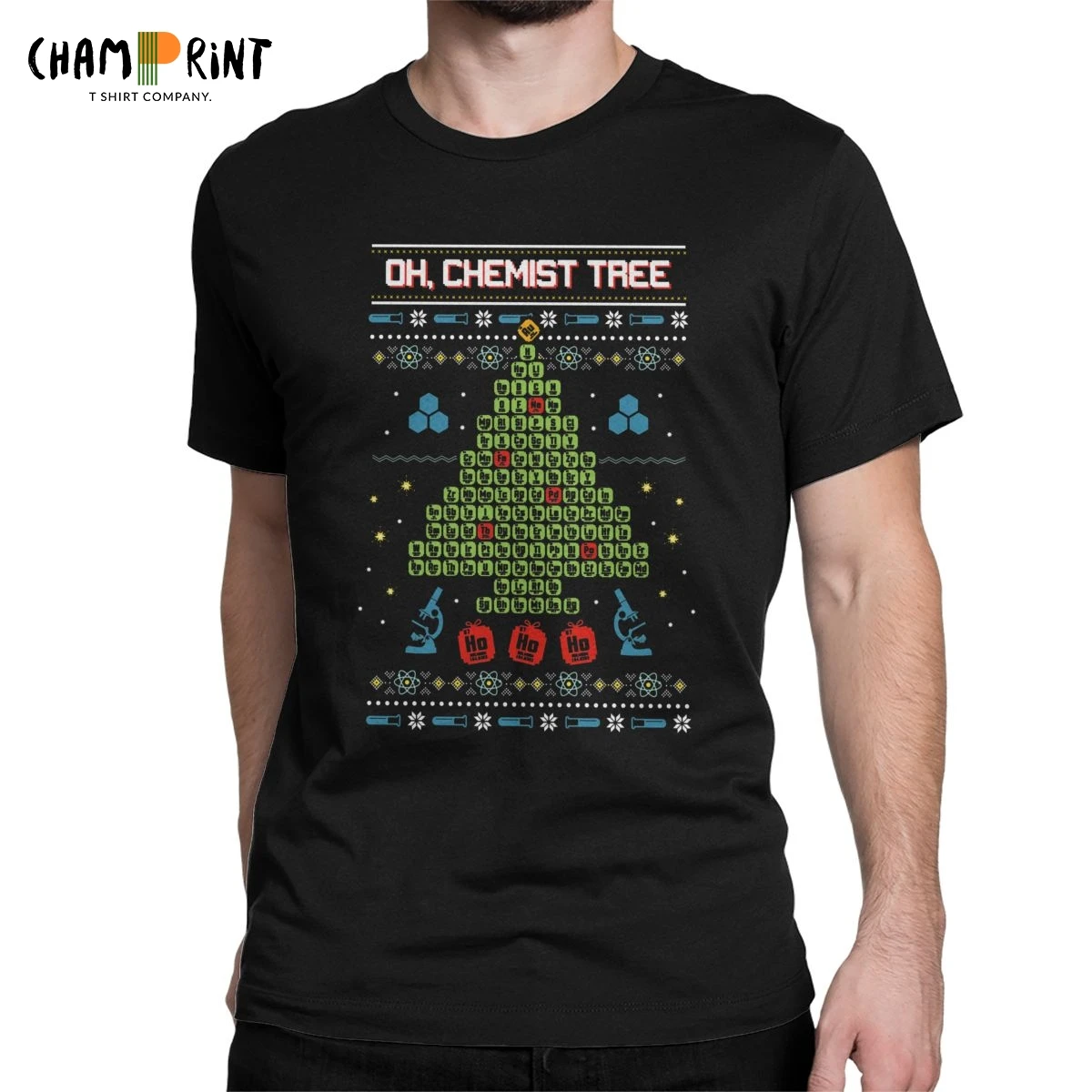 Oh Chemist Tree уродливая Рождественская Толстовка футболки мужские забавные гики