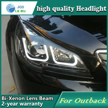 

high quality Car Styling case for Subaru Outback Headlights 2010-2012 LED Outback Headlight DRL Lens Double Beam HID Xenon
