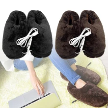 Коврик подарок ноги теплые мягкие практичные Отопление обувь зима Электрический домашний USB холодный рельеф нагретая тапочка надежный портативный