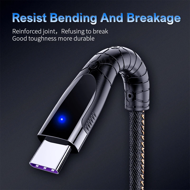 USB кабель для зарядки 5 А Type C Huawei P30/P40/Samsung S20/S9|Кабели мобильных телефонов| |