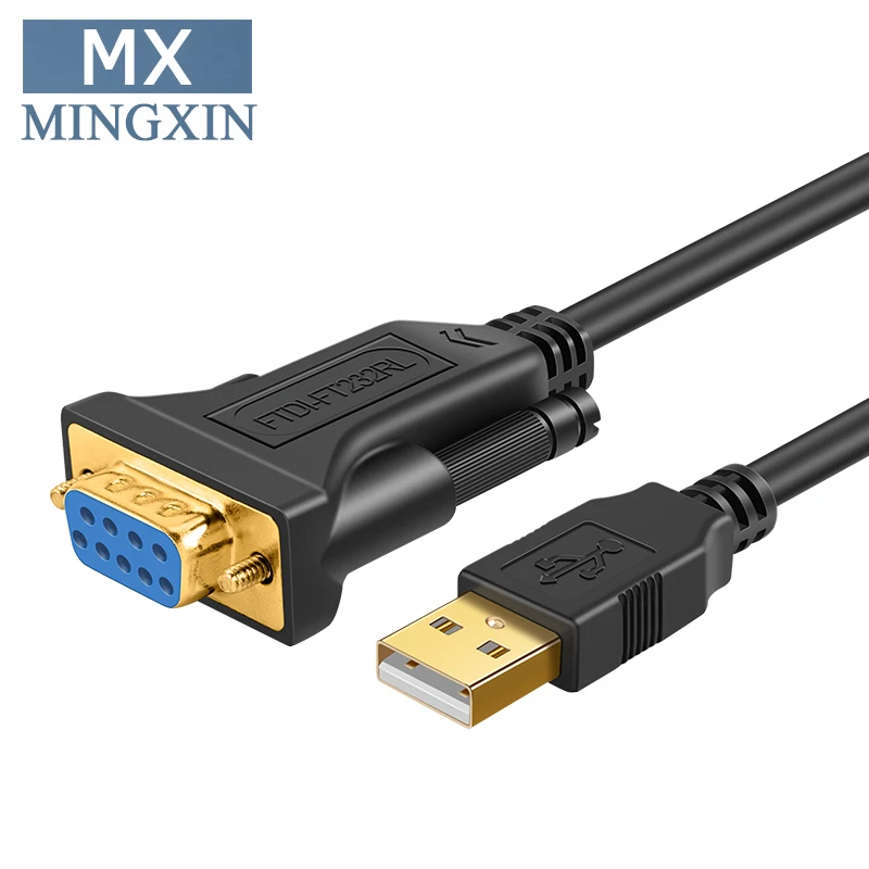 USB в RS232 адаптер с чипсетом PL2303, USB 2,0 в RS232 женский DB9 кабель последовательного преобразователя для кассового регистратора, модема, сканера