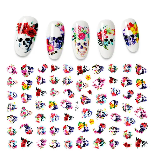 The New 3D Nail Sticker Cool English Letter stickers for nail Foil Love Heart Design Fashion Manicure Stickers A140298