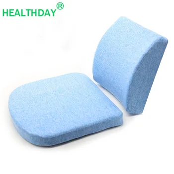 

Ergonomic Design 2PC/SET Back Pillow Seat Cushion for Chair Memory Foam Protect The Spine Tailbone Release Stress Chair Cushion