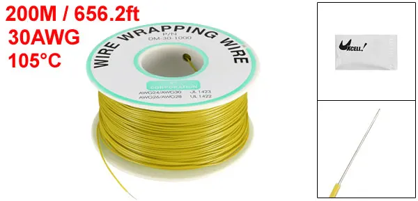AWG30 1000.7FT Breadboard Wrapping Wire PCB Weld PVC Coated Tin Plated