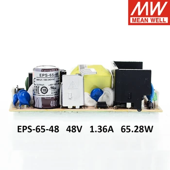 

Taiwan MEAN WELL EPS-65 Open Frame PCB Power supply EPS-65-48 65W 48V1.36A high efficiency small volume bare board replace PS