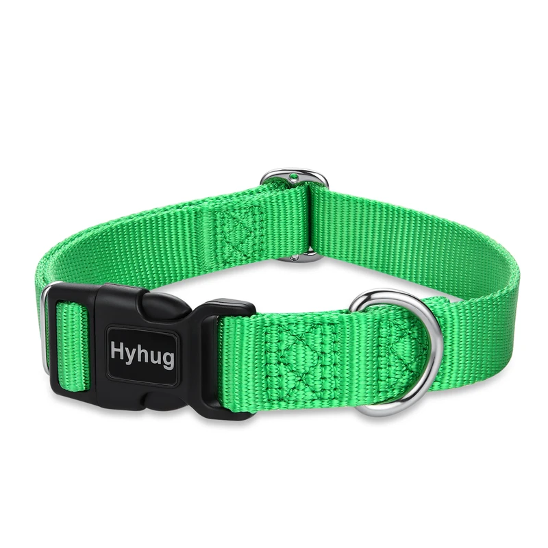 

Hyhug Design Classic Basic Nylon Dog Collar, Can Install Dog Tag