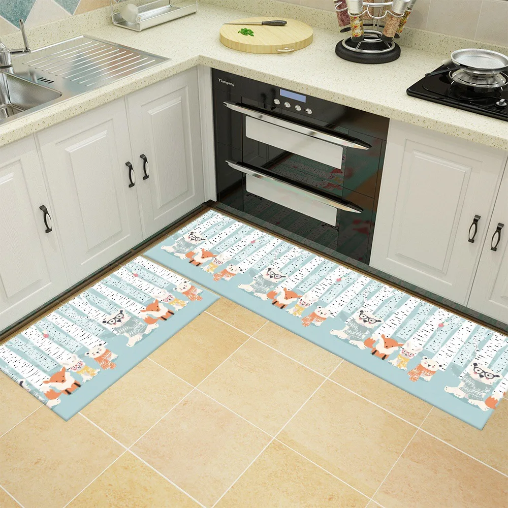 Kitchen-T15 Кухонный впитывающий и противоскользящий ковер для ванной комнаты - Цвет: Kitchen-T15