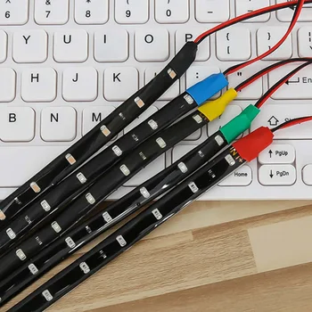 

1PCS 30cm 15SMD Strip Light Car Flexible LED Waterproof LED Decorative Car DRL High Power Daytime Running Light Strip Light 12V