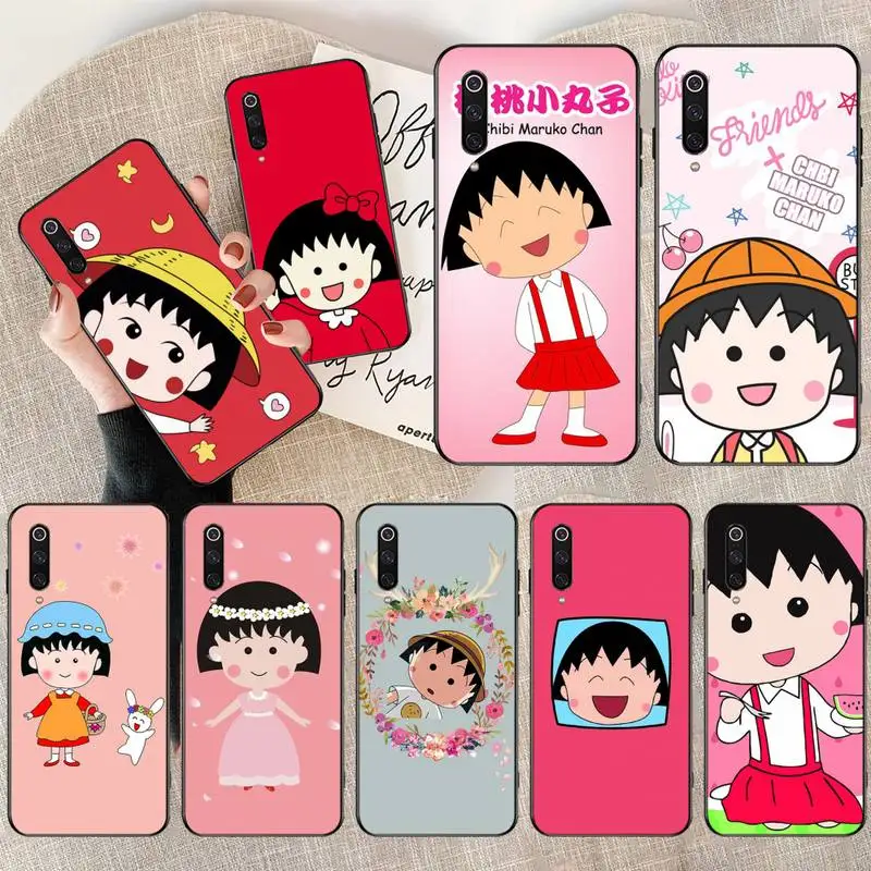 NBDRUICAI Аниме Chibi Maruko chan ТПУ черный чехол для телефона Корпус Xiaomi Mi9 9SE 8SE Pocophone F1 Mi8 Lite |