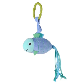 

Baby Infant Cartoon Animal Fish Handle Rattles Soft Plush Safety Teether Toys Teeth Care Doll For Kid 1 Baby Rattles & Mobiles