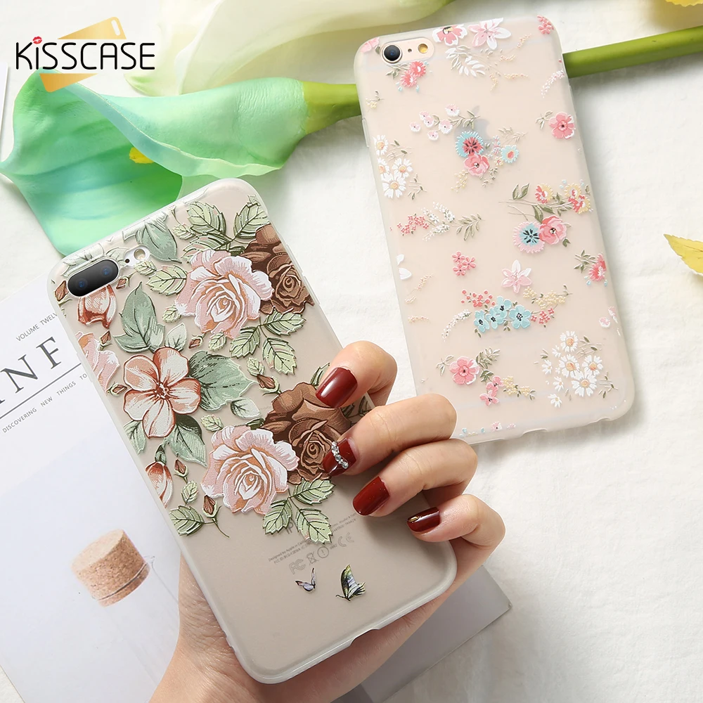 телефон смартфон KISSCASE чехол для телефона Huawei Honor 8X9 10 8X V9 7X 7A Цветочный Мягкий