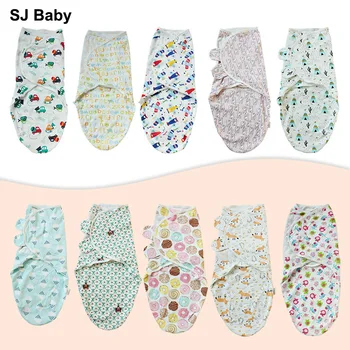 

Baby Swaddle Wrap Parisarc Cotton Knit Newborn Baby Swaddling Blankets Cartoon Envelope Bedding Muslin Anti-kick Jumpsuits