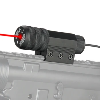 

PPT 1 set tactical red dot mini laser with switch tail with scope mount accessory hunting laser HK20-0039