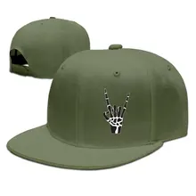 TSDFCRock N ролл скелет руки унисекс Snapback Регулируемая плоская бейсболка