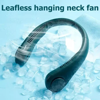

Portable Hands-Free Neck Band Fan USB Rechargeable Bladeless Halter Air Cooler Home Office Desk Air Conditioning New Arrival