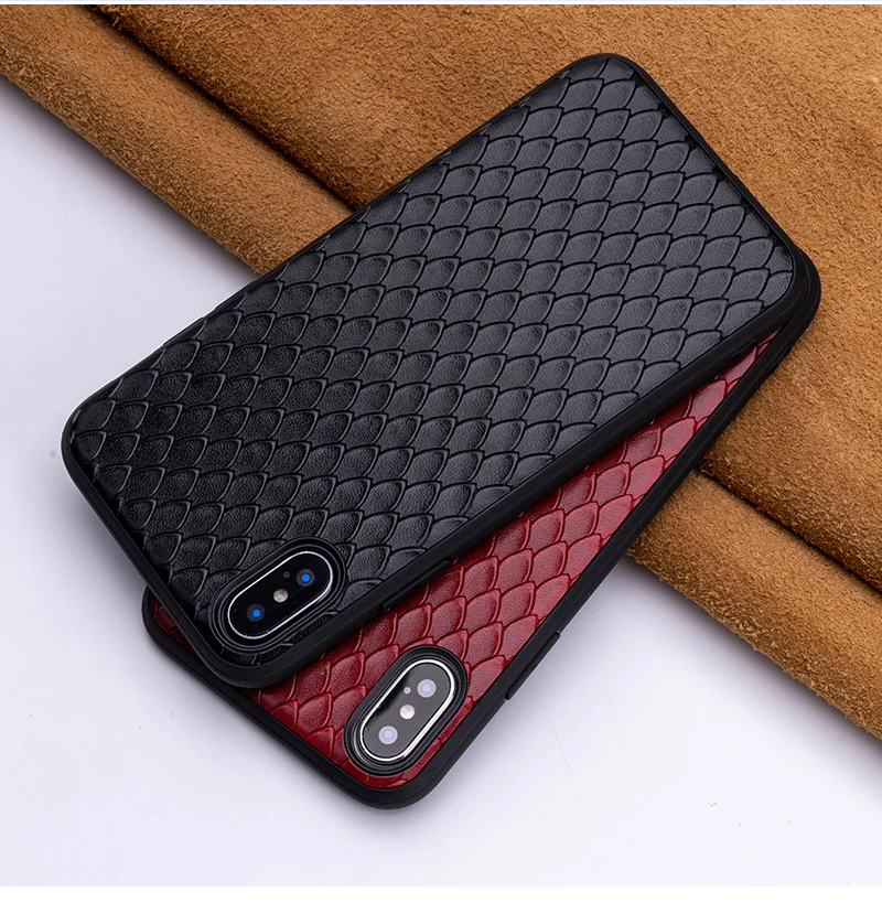 Тип яловая рыбья чешуя чехол для телефона для IPhone X XS Max XR для Apple 5 5S SE 6 6S 7 8 Plus защитный чехол для телефона