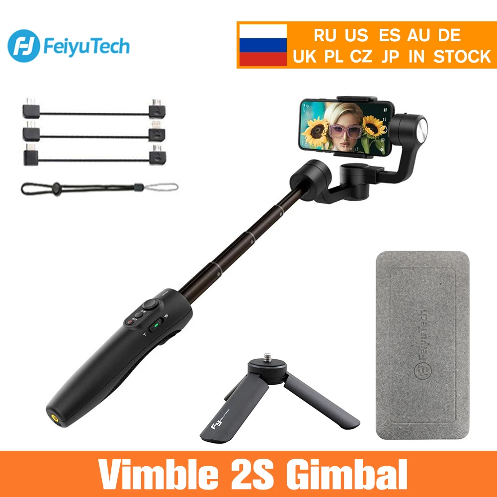 FEIYUTECH Feiyu Vimble 2S селфи палка для путешествий карданный Ручной Стабилизатор iPhone 11X8