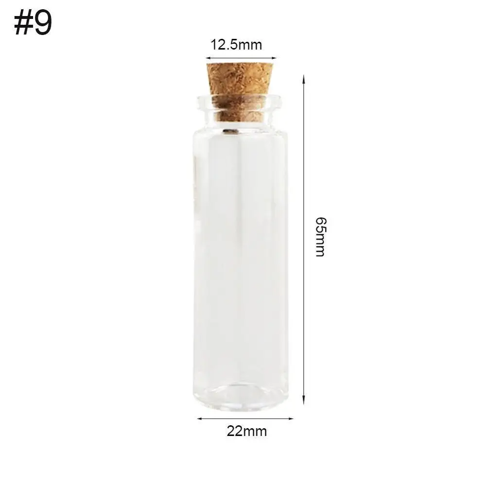 15ml 2 шт Контейнеры украшения Популярные банки сообщение флаконы дешевые бутылки мини стеклянные банки DIY маленькие пробковые пробки украшения - Цвет: 15ml